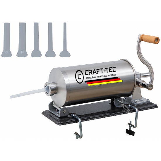 Masina carnati ORIZONTALA , 5.5 KG,  5 palnii incluse{10,17,21,25,29} Craft-tec MX130